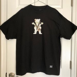 Grizzly Griptape Mens XL Bkack shirt sleeve T-shirt - NWOT